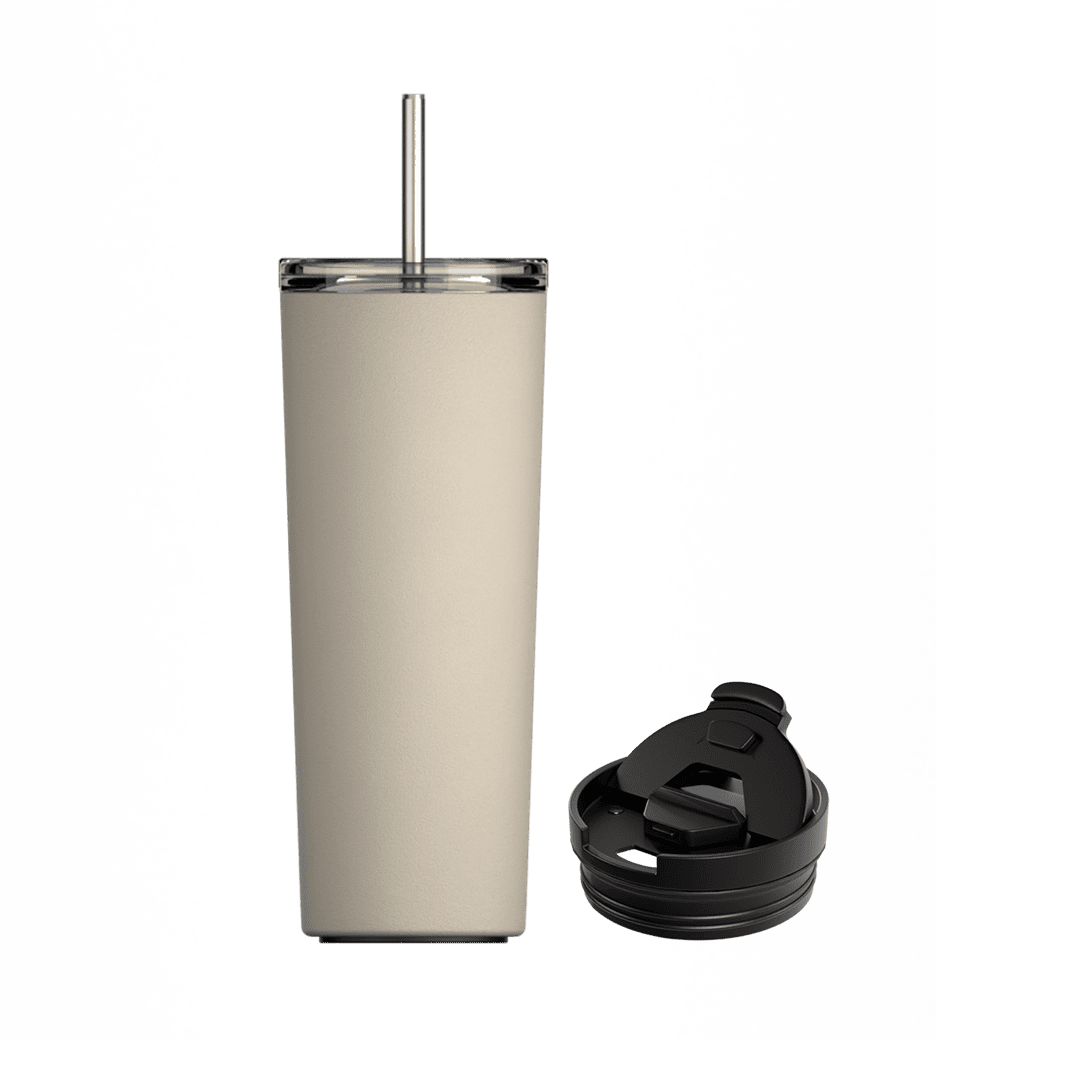 Power Couple: Tumbler Baja Sand + Lock Lid - Image 2